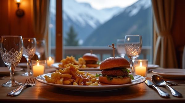 Un dîner à la maison à Annecy : choisir entre burger et poutine